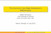 The Common Core State Standards in Mathematics Common Core State Standards in Mathematics ... computation with fractions. ... math. wmc The Common Core State Standards in Mathematics