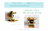 Jack, the diving frog - Amilovesgurumi | The crochet ... · 1  Jack, the diving frog Crochet Pattern Design by K. Godinez