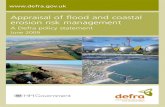 Appraisal of flood and coastal erosion risk management · Appraisal of flood and coastal ... in flood and coastal erosion risk management. ... in a systematic way and select the most