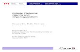 Enteric Protozoa: Giardia and Cryptosporidium · Enteric Protozoa: Giardia and Cryptosporidium Document for Public Comment Prepared by the Federal-Provincial-Territorial Committee