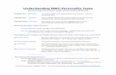 Understanding MBTI Personality Types - Counseling … · Understanding MBTI Personality Types Discovering the unique value of yourself and others Principle One: ... INFP (3-4%) Healer