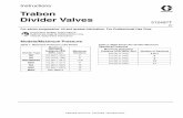 Trabon Divider Valves - Graco · Divider Valves. Warnings 2 312497T Warnings The following Warnings are for the setup, use, grounding, maintenance and repair of this equipment. The