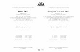Bill 167 Projet de loi 167 - Legislative Assembly of Ontario · Bill 167 Projet de loi 167 (Chapter 19 Statutes of Ontario, ... ences and to adjust French terminology. ... Toxic substance