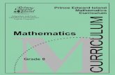 Grade 8 Mathematics Curriculum Guide - Prince Edward … ·  · 2017-03-28The Nature of Mathematics ... Patterns and Relations ... PRINCE EDWARD ISLAND GRADE 8 MATHEMATICS CURRICULUM