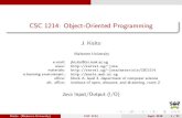 CSC 1214: Object-Oriented Programming - serval.ugserval.ug/~jona/materials/CSC1214/09 JavaInputOutput.pdf · Kizito (Makerere University) CSC 1214 April, 2018 12 / 22. Java I/O Prede