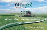 Grow Your Expectations - Alforex Seeds · improve yield, feed efficiency and nutritional characteristics of alfalfa and forage, ... more meat and greater productivity per acre. Expect