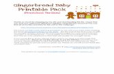 Gingerbread Baby Printable Pack - Homeschool … out the house and the gingerbread baby. In the story, the gingerbread baby is hiding inside the gingerbread house. Cut the door open