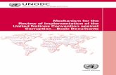 Mechanism for the Review of Imlementation of the United ... · United nations office on drUgs and crime Vienna Mechanism for the Review of Implementation of the United Nations Convention