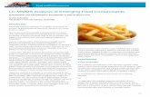 LC-MS/MS Analysis of Emerging Food Contaminants - … notes/Emerging food_QTRAP 4500... · p 1 LC-MS/MS Analysis of Emerging Food Contaminants Quantitation and Identification Acrylamide