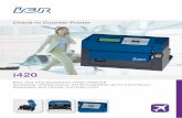 Check-in Counter Printer · i420 bag tag and boarding pass printer maximum operational effectiveness with centrally managed software distribution check-in counter printer