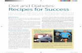 Diet and Diabetes: Recipes for Success - The Physicians … ·  · 2017-07-18DIET AND DIABETES: RECIPES FOR SUCCESS 1 ... "A Plant-Based Diet Helped Me Lose 100 Pounds and Saved