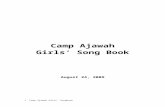 Mess Hall Songs - Westminster Camp Ajawah Camp Songbook.doc · Web viewWhen we sing, when we shout, We all know what we’re about, And we’ll sing you a chorus or 2 (3, 4.) You