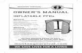 INFLATABLE PFDs - Jamestown Distributors PFDs MD2010 Manual Inflation Model ... for use as a Type V Personal Flotation device (PFd). It is not approved for water skiing or other high