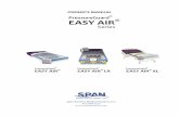 OWNER’S MANUAL - PHC-Online · OWNER’S MANUAL PressureGuard® EASY AIR ... The PressureGuard Easy Air is a unique powered, flotation therapy ... The blower component provides