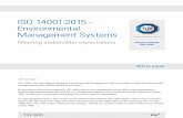 ISO 14001:2015 - Environmental Management Systems · 2 ISO 14001:2015 - Environmental Management Systems | TÜV SÜD Contents INTRODUCTION 3 RELEVANCE OF ISO 14001 IN TODAY’S CONTEXT