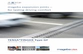 Expansion Joints mageba expansion joints – for lasting driving …€¦ ·  · 2013-07-26mageba expansion joints – for lasting driving comfort. 2 1 2 ... The finger plates rest