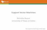 Nicholas Ruozzi University of Texas at Dallasnrr150130/cs6375/2017fa/lects/Lecture_3_SVM.pdf · Nicholas Ruozzi. University of Texas at Dallas. ... quadprog() in MATLAB) 19. ... and