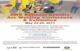 AWS National Robotic Arc Welding Conference & · PDF fileTour and demonstrations at the Miller Robot Lab Demonstrations with ... sponsor of the National Robotic Arc Welding ... a tour