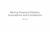 Mining Frequent Patterns, Associations and Correlationstwang/595DM/Slides/Week3.pdf ·  · 2011-02-11• Forms the foundation for many essential data mining tasks ... (1)Mining (1)