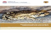 Management plan for cane toads in national parks and ...€¦ ·  ... xcost-effective control remains feasible as cane toad numbers are still low and there is ...