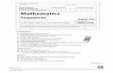 GCSE 9 - 1 Mathematics questions arranged by topicbland.in/sequences3h.pdf · Mathematics Higher Tier 1MA1/3H ... •Answer all questions. ... Level 1/Level 2 GCSE (9 - 1) GCSE style