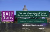 The Use of Automated Video Selection in the Public Sector Situational Judgement Test ... Tests in English: French or German (12) GeneraI andfield-specific competencies ... Feedback