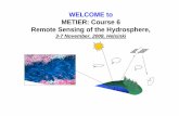 WELCOME€to METIER:€Course 6 Remote Sensing … · Assimilation€of€remote€sensing€and€environmental€models: ... modelling The€value€of€GIS€data€for€society