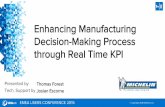 Enhancing Manufacturing Decision-Making Process through ... · Enhancing Manufacturing Decision-Making Process through Real Time KPI ... • Applications and User Case / How the PI