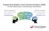 Supporting Higher Level Communication Skills Folden Supporting Higher Level... · Supporting Higher Level Communication Skills in the Classroom, ... A Practical Guide for Parents