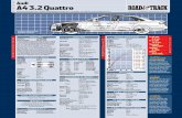 w AudiA4 3.2 Quattro - Kettering Universitypaws.kettering.edu/~amazzei/DataPanel/RT_2009-Audi-A4-3.2-Quattro...specifications performance = ¼ mile ... engine Type/layout aluminum