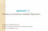 Create e-commerce website Opencart - BarCamp Phnom Penhangkor.barcampcambodia.org/.../Create-e-commerce-website-Opencart.pdfCreate e-commerce website Opencart ... • Opencart zip