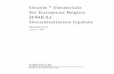 Oracle Financials for European Region (EMEA) Documentation ... European Region (EMEA) Documentation Update ... the Line Transaction Flexfield and ... • • — — • • Oracle