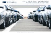 ANALYSIS OF LEBANON’S AUTOMOBILE SECTOR · Analysis of Lebanon’s Automobile Sector - September 2014 ... the US automobile industry has witnessed a revival in the past three years