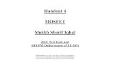 Handout 4 MOSFET Sheikh Sharif Iqbal - …faculty.kfupm.edu.sa/EE/sheikhsi/EE_203_electronics_1/My_lec...BASIC OPERATIONAL THEORY OF NMOS: N-channel MOSFET considered ... - Remember