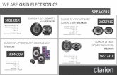 WE ARE GRID ELECTRONICS - Car Audio, Video ... ARE GRID ELECTRONICS SPEAKERS SRE1331R SRD1701S CLARION 13 CM(5-1/4")MULTIAXIAL 3-WAY SPEAKERS SRE1322R CLARION 6.5 2-WAY 300WATT COMPONENT