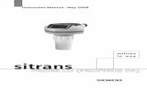 sitrans - Ultrasonic Flow Meters, Water level, Water ... · Power ... For other Siemens level measurement manuals, ... or flow SITRANS Probe LU is designed to measure levels of liquids