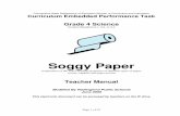 Grade 4 Soggy Paper Teacher Directions Rev June 2006€¦ · Soggy Paper Exploration of the ... (a “white” towel, for example) ... have been drafted, students may need to start