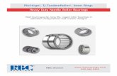 Pitchlign , TJ TandemRoller, Inner Rings Heavy Duty Needle ... · Heavy Duty Needle Roller Bearings RBC Division 800.390.3300 High load capacity, long life, caged roller bearings