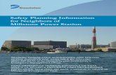 Safety Planning Information for Neighbors of … Planning Information for Neighbors of Millstone Power Station SPANISH TRANSLATED GUIDEBOOKS AND SPECIAL NEEDS SURVEYS ARE AVAILABLE