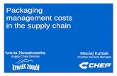 Packaging management costs in the supply chain - Ecr …€¦ · Packaging management costs in the supply chain ... SWOT Analysis Cost Analysis ... management in the company .