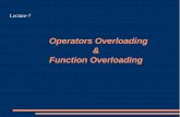 Operators Overloading & Function Overloading - · PDF fileOperators Overloading Operator Overloading means making the compiler's built in operator symbols work with classes Operator