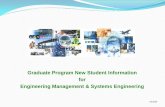 Graduate Program New Student Information for Engineering ...emse.mst.edu/media/academic/emse/documents/seminarsppts/EMS… · Graduate Program New Student Information . for . Engineering