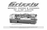 MODEL G0509 & G0509G 16 x 40 LATHE - Grizzlycdn0.grizzly.com/manuals/g0509g_m.pdf · Main Electrical Box Wiring Diagram ... We are proud to offer the Model G0509/G0509G 16" x 40"