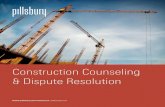 Construction Counseling & Dispute Resolution ·  · 2018-01-18The Pillsbury Difference Contract Negotiation and Preparation Our attorneys have experience negotiating and preparing