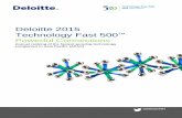 Deloitte 2015 Technology Fast 500TM · is sold to customers in products that contribute to a majority of the company ... 1145%  ... Pvt Ltd India Communications ...
