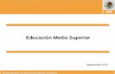 Educación Media Superior - Secretaría de Educación …€¦ ·  · 2017-07-25SUBSECRETARÍA DE EDUCACIÓN MEDIA SUPERIOR Introducción La Reforma Integral de la Educación Media
