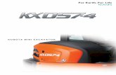 KUBOTA MINI EXCAVATOR - Agriculture · Your KX057-4 is protected by Kubota’s industry-leading anti- ... be aware of the excavator’s functioning status. ... Clamshell Brush Cutter