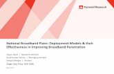 National Broadband Plans: Deployment Models & … - SP.pdf2 Summary National Broadband Plans: Deployment Models & their Effectiveness in Improving Broadband Penetration,’ a Research
