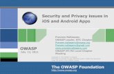 Security and Privacy issues in iOS and Android Apps - … · Found some interesting security and privacy issues ... Top 5 high risk issues ... An attacker can throw up a fake ATT