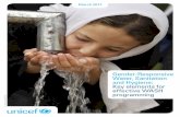 March 2017 - UNICEF · Gender-Responsive Water, Sanitation and Hygiene 2 Key elements for effective WASH programming Introduction Effective gender-responsive programming in the Water,
